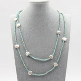 Butterfly Keshi Pearl Long Necklace for Women