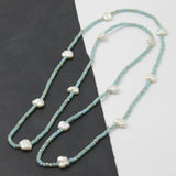 Butterfly Keshi Pearl Long Necklace for Women
