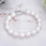 Pink Gray Purple Rice Pearl Bracelet for Women