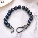 Keshi Pearl Bracelet 9-10MM Round Beads 8''
