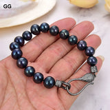 Keshi Pearl Bracelet 9-10MM Round Beads 8''