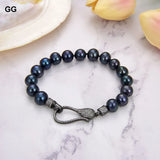 Keshi Pearl Bracelet 9-10MM Round Beads 8''
