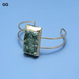 GG Jewelry Green Grenadine Quartzs Bangle Vintage Style