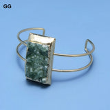 GG Jewelry Green Grenadine Quartzs Bangle Vintage Style