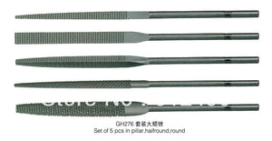 GH276 5pcs Round Wax Filing Suit Set