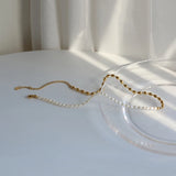 Bohemian Beads & Pearls Necklace Choker