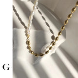 Bohemian Beads & Pearls Necklace Choker