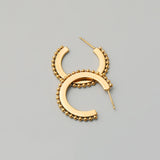 Small Beads Circle Hoop Earrings for Women