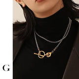 Winter Silver Mixed OT Clasp Collars Neckalces Street Style Jewelry