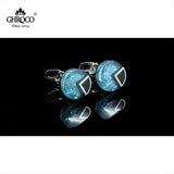 Round Resin Cufflinks for French Cuff Shirts - Great Business Gift