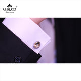Champagne Oval Acrylic French Cufflinks Gift