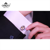 Champagne Oval Acrylic French Cufflinks Gift
