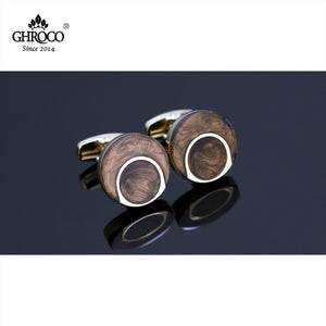 Golden O French Shirt Cufflinks for Men