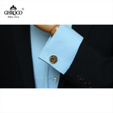 Golden O French Shirt Cufflinks for Men