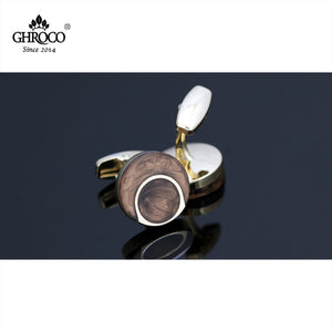 Golden O French Shirt Cufflinks for Men