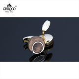 Golden O French Shirt Cufflinks for Men
