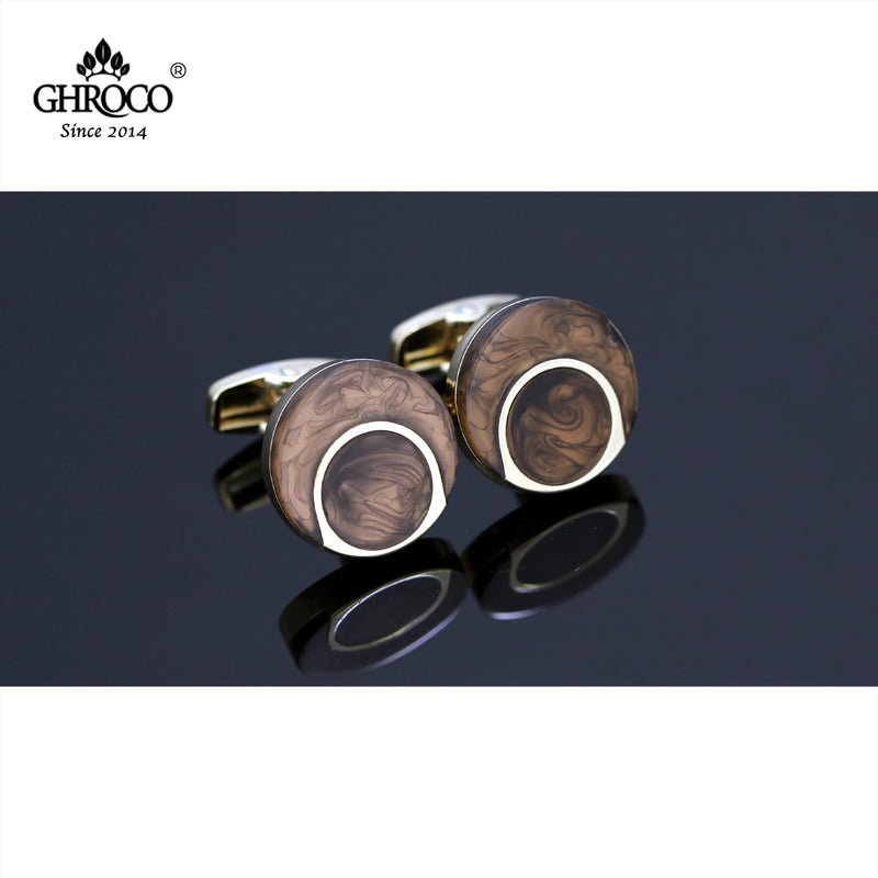Golden O French Shirt Cufflinks for Men