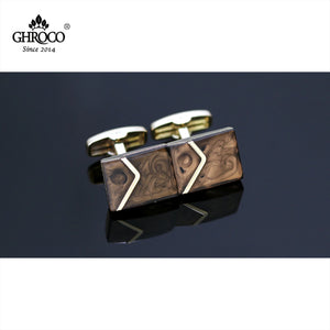 Golden V French Shirt Cufflinks for Men