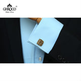 Golden X Epoxy French Cufflinks for Men