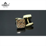 Golden X Epoxy French Cufflinks for Men