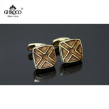 Golden X Epoxy French Cufflinks for Men