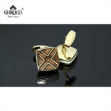 Golden X Epoxy French Cufflinks for Men