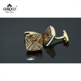 Golden X Epoxy French Cufflinks for Men