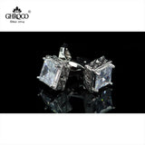 Square Zircon French Cufflinks for Men