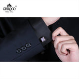 Square Zircon French Cufflinks for Men