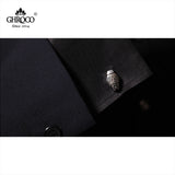 Laser Printed Hexagon Shirt Cufflinks for Business Men