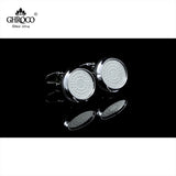 Metal Pattern Shirt Cufflinks for Business Men Women