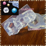 3D Stereo Gem Ball Mold Transparent DIY Craft Jewelry Making Mold