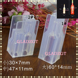 3D Stereo Red Wine Bottle Mold Transparent DIY Craft Jewelry Resin Molds