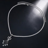 Boho Heart Rhinestone Navel Chain Belly Button Ring