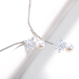 Baroque Pearl Rhinestone Choker Necklace for Women
