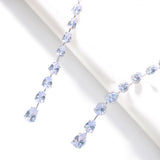Vintage CZ Open Choker Necklace for Women Wedding