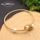 GLEVO Freshwater Baroque Pearl Bracelet Wedding Jewelry GB0185