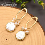 GLEVO Baroque Pearl Drop Earrings GE0872D