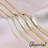 2-6mm Stainless Steel Snake Chain Necklace Jewelry