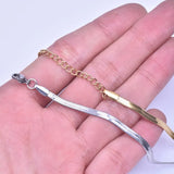 2-6mm Stainless Steel Snake Chain Necklace Jewelry