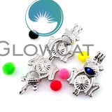 20x KK667 Frog Beads Cage Oil Diffuser Aroma Locket Pendant