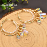 Fresh Water Pearl Big Earrings For Women Girl Lovers' Fine Jewellery GE0837