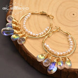 Fresh Water Pearl Big Earrings For Women Girl Lovers' Fine Jewellery GE0837