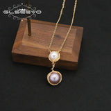 Baroque Pearls Long Chain Pendant Necklace Customizable