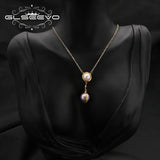Baroque Pearls Long Chain Pendant Necklace Customizable