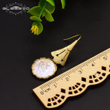 925 Silver Ear Pin Baroque Pearl Earrings Women Birthday Jewellery