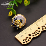 925 Silver Baroque Pearl Stud Earrings Wedding Flower Jewelry