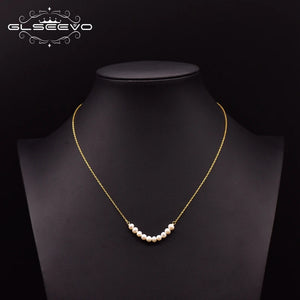 925 Silver Pearl Pendant Necklace Wedding Party Jewelry