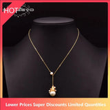 925 Silver Pearl Pendant Necklace Gift Wedding Jewelry GN0092