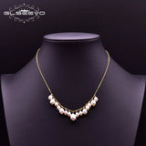 925 Silver Pearl Tassel Pendant Necklace Wedding Party Jewelry